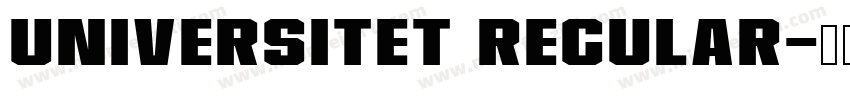 Universitet Regular字体转换